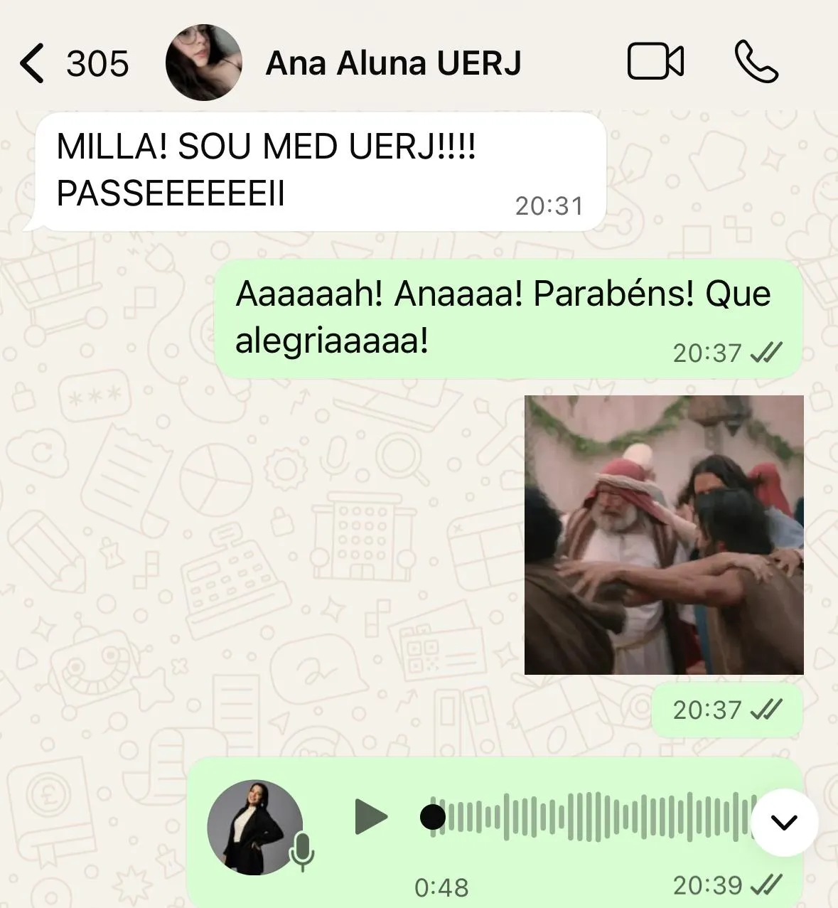 Ana — Aprovada em Medicina UERJ