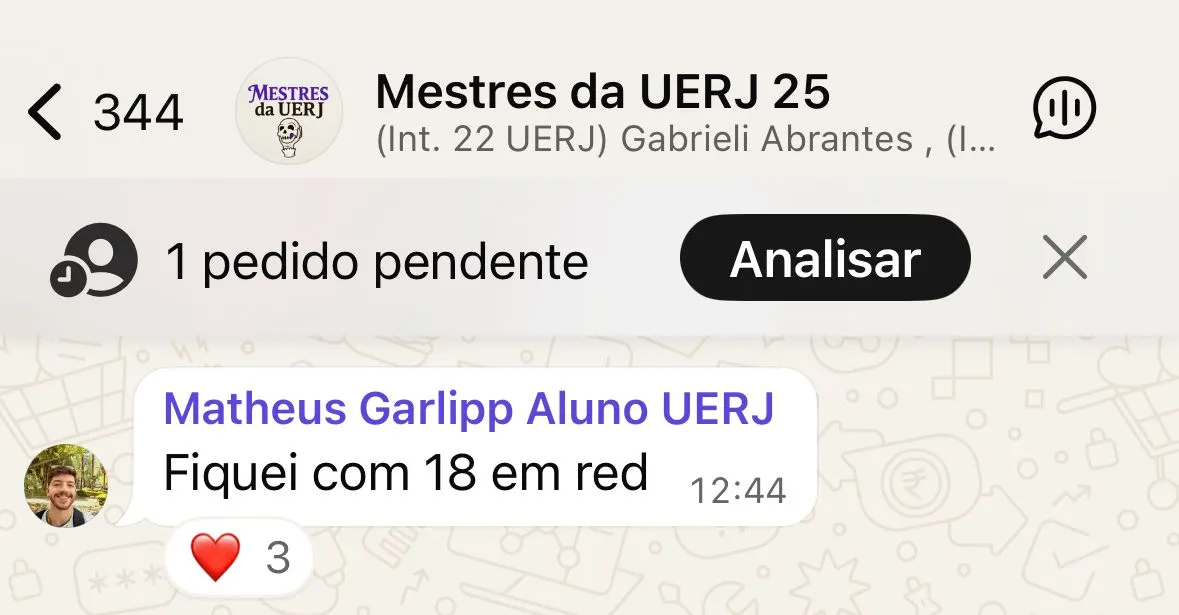 Matheus — Nota 18 na redação UERJ